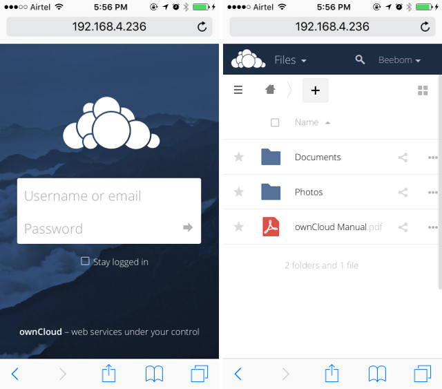 connect-to-owncloud-server