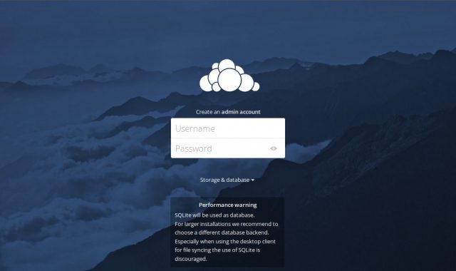 main-interface-owncloud