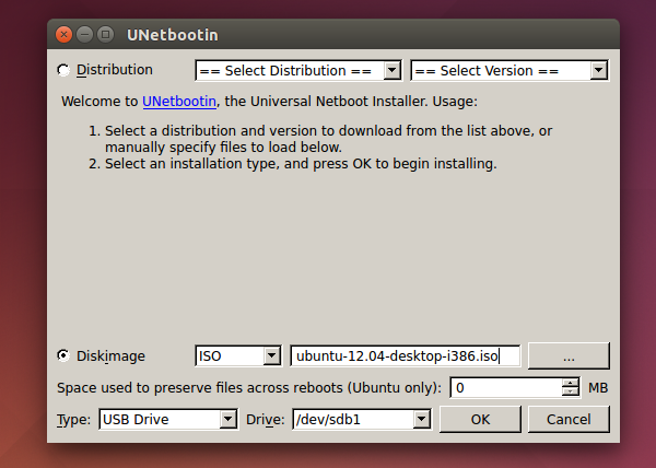 unetbootin automatic boot in 10 seconds loop